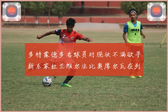 多特蒙德多名球员对现状不满欲寻新东家杜兰维尔法比奥席尔瓦在列